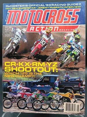 MOTOCROSS ACTION MAY 93 125 Shootout CR KX RM YZ Mid-Atlantic Motocross Tracks  - Image 1 of 4