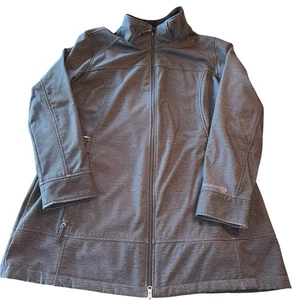 Free Country Damen Softshelljacke anthrazitgrau Kunstfell gefüttert Größe 1X - Bild 1 von 7