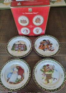 Portmeirion A Christmas Story by Susan Winget 4 Dessertteller Serie 3 ~ NEUWERTIG - Bild 1 von 4