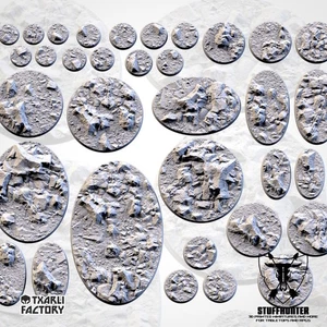 Stony Desert Designed Structured Bases Round Oval For Tabletop Wargaming - Picture 1 of 5