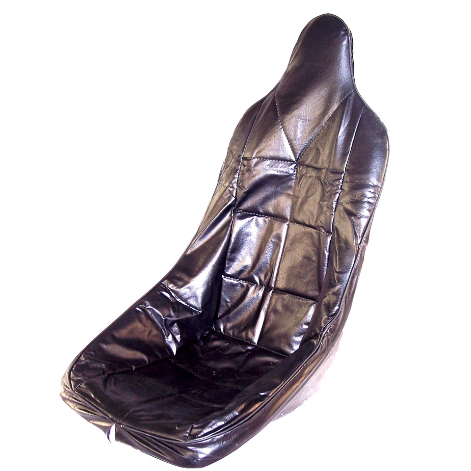 High Back Seat Cover, Black, Fits Most Fiberglass Seats Dunebuggy & VW - Image 1 of 1