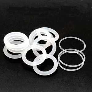 Lots 3mm to 50mm High Temp resistant silicone rubber seal gaskets ring washers - Picture 1 of 6