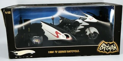 Elite Hotwheels Batman 1966 TV Series Batcycle sidecar Ltd Ed 1/12 diecast model - Immagine 1 di 4