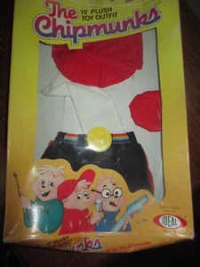 TRAJE/ROPA DE JUGUETE DE PELUCHE DE 10" ALVIN & THE CHIPMUNKS - BOXER - DÉCADA DE 1980 - Imagen 1 de 2