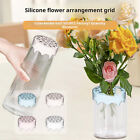 Porte-arrangement en silicone grille de vase poreux arrangement floral à faire soi-même réutilisable