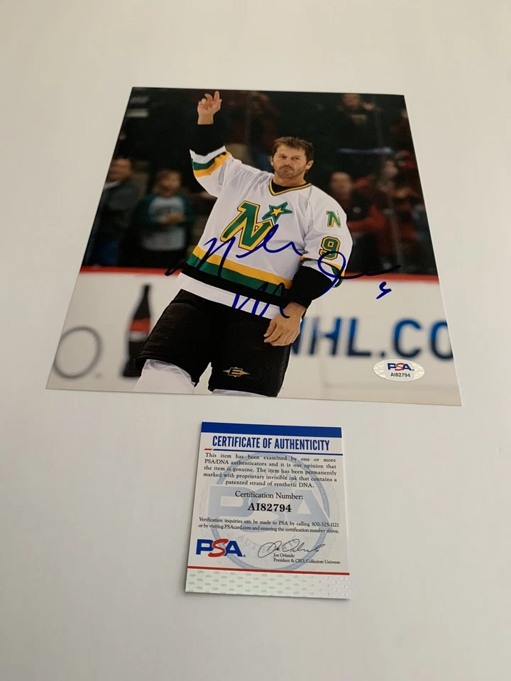 Mike Modano Signed Dallas Stars 8x10 PSA/DNA - Image 1 of 1
