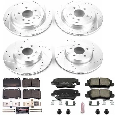 PowerStop Disc Brake Kit - Front and Rear - Fits Cadillac ATS 2013-2015 Z23 Dail — 第 1/4 张图片
