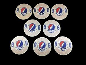 x8 Grateful Dead Madison Square Garden 1982 WPLJ Sticker Pass LS
