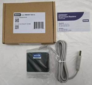 HID OMNIKEY 5022 CL Smart Card Reader Gray #R50220318-GR - USB - - Afbeelding 1 van 3