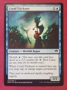 Magic The Gathering CUBIERTAS DE DUELO VELOCIDAD VS ASTUTO CORAL EMBAUCADOR tarjeta azul Magic The Gathering - Imagen 1 de 2