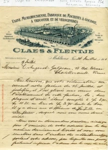 Dépt 68 - Mulhouse - Epoque Annexion Allemande Belle Entête Vélocipedes de 1901 - Picture 1 of 1