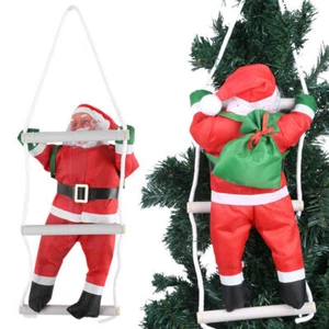 Rope Ladder Climbing Santa Claus Doll Christmas Party Christmas Decor Xmas UK - Picture 1 of 22