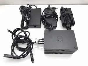 Lot of 3 Dell WD15 Docking Stations K17A USB-C W/ AC Adapter - Picture 1 of 6