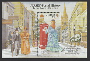 UK - JERSEY 2002 Jersey POSTAL HISTORY [ 1st Series ]  Minisheet , Block MNH - Picture 1 of 1