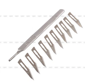 10x Klingen Skalpellklingen Klinge Form 11+1x Skalpell Nr.3 messer L2s - Bild 1 von 11