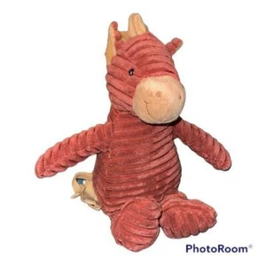 Caballo de Peluche Kordy Unipak Rosa Rosado Pana Acanalado Peluche Relleno 14" - Imagen 1 de 6