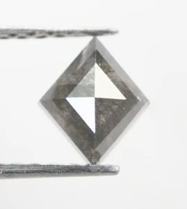 Natural Loose Kite Salt And Pepper Diamond Grey Color 0.71 CT 6.5 MM Kite Shape - Picture 1 of 13