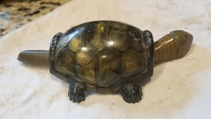 Vintage 4" Tin Litho Turtle Bobble Head Toy w/ Moving Head and Tail - Picture 1 of 6