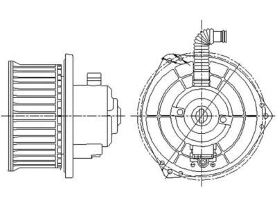 Motor soplador Nissan Altima 1993-2001 49963BSVQ 1996 1994 1995 1997 1998 1999 Foto 1 de 2