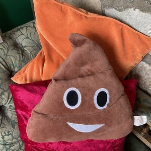 POO EMOJI ICON PELUCHE CUSCINO CUSCINO GIOCATTOLO di MUCKY FINGERS RIEMPIMENTO POLIESTERE & ESTERNO - Foto 1 di 9