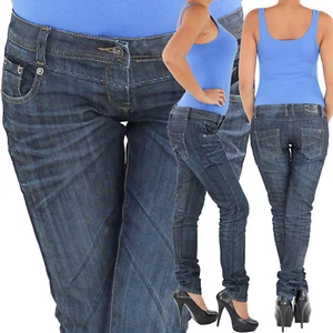 DAMEN RÖHRE RÖHRENJEANS HÜFT HÜFTJEANS STRETCH STRETCHJEANS HOSE JEANS SLIM FIT - Bild 1 von 4