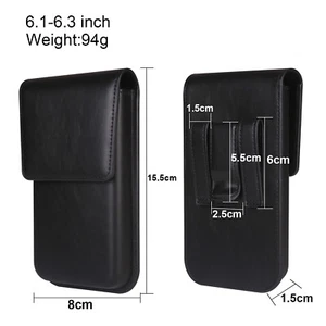 For Google Pixel 9  Belt Clip Holster Leather Carrying Pouch Wallet  Card Holder - Picture 1 of 24