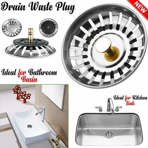 PREMIUM REPLACEMENT KITCHEN SINK DRAIN WASTE FILTER PLUG DRAINER BASIN STRAINER - Picture 1 of 6
