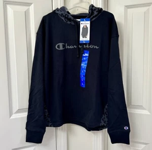 Champion Ladies' Color Block Hoodie, Size-L, Black - Picture 1 of 3