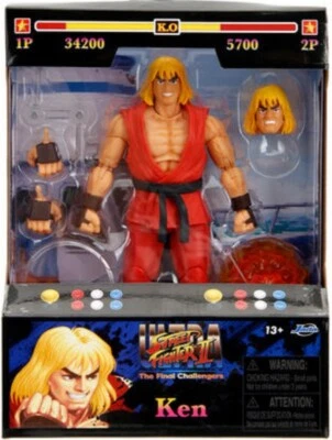 Figura de acción Jada Toys Ultra Street Fighter II: KEN 6 pulgadas Foto 1 de 3