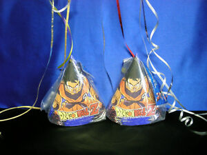 Dragon Ball Z Cone Hats  DBZ  Hats Party Supplies 16 ct