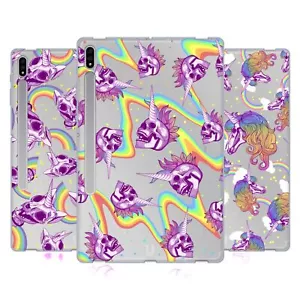 HEAD CASE DESIGNS HORNED SKULLS SOFT GEL CASE FOR SAMSUNG TABLETS 1 - Picture 1 of 10