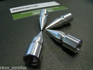 VALVE STEM CAPS Billet Aluminum LONG SPIKE   Hot rod 4 pack MADE IN THE USA - Picture 1 of 2