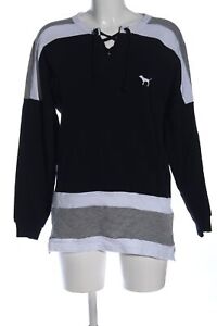 PINK VICTORIA’S SECRET Sweatshirt Damen Gr. DE 34 schwarz-hellgrau-weiß