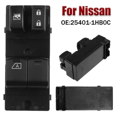 Interruptor de control de ventana de coche ABS 25401-1HB0C para Nissan Micra Micro 2010-2018 Foto 1 de 4