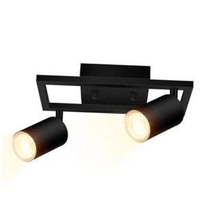2-Light Track Lighting fitures Ceiling,Kitchen 2-Light Track Lighting(Black) - Picture 1 of 8