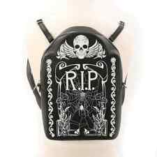 Glow in the Dark Tombstone Mini Backpack - Black