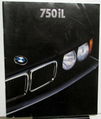 BMW 750 iL 1988 concesionario Prestige folleto de ventas grandes características especificaciones Foto 1 de 4