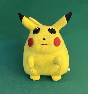 Vintage Nintendo Pokemon Fat Pikachu Plüschtier 1999, Knopfaugen mit harten roten Wangen - Bild 1 von 7