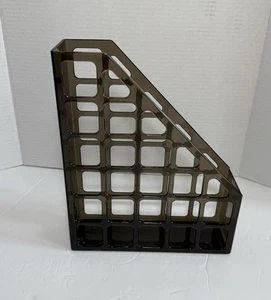 Bronze Plastic Magazine/Book Clear Vented Holder for Bookshelf or Desktop - Picture 1 of 6