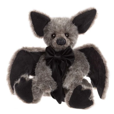 Charlie Bears Belfry | Bat Soft Grey Plush Halloween Collectable - image 1 of 4