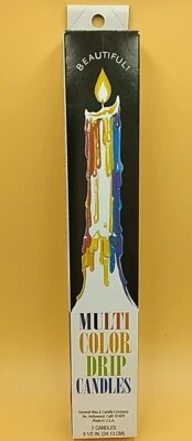 Velas de goteo multicolor (velas cónicas) Foto 1 de 4