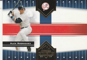 2005 DONRUSS CHAMPIONS ALEX RODRIGUEZ CARD #5. A MINT CONDITION CARD