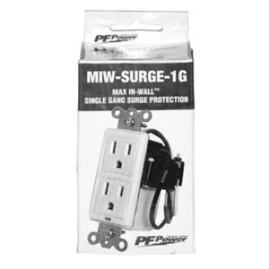 Nuevo protector contra sobretensiones en pared Panamax MIW-SURGE-1G / enchufe de salida de CA doble - Imagen 1 de 2