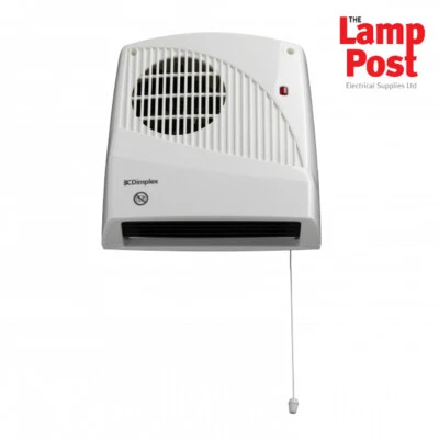 Dimplex FX20VE 2kW Bathroom Downflow Fan Heater Wall Mounted Timer Pullcord - Image 1 of 4