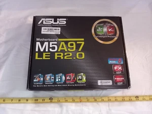 ASUS M5A97 LE R2.0 AM3+ W/ I/O Shield, 16 gig Kingston HYPERx, user guide, & box - Picture 1 of 13