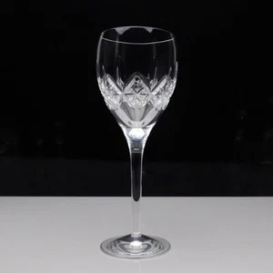 Stuart Crystal Glencoe Cut Water Goblet Wine Glass Glasses 8 3/4" 22.2 cm 1st - Picture 1 of 3