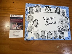 Autógrafo WWF Phineas & Henry Godwinn 1996 8x10 raro certificado por The Godwinns JSA - Imagen 1 de 5