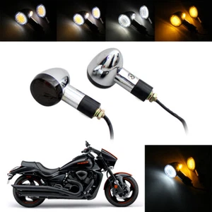 Indicador de señal de giro delantero LED luces de día de freno luces de circulación 2 en 1 para motocicleta - Imagen 1 de 12