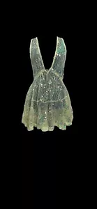Free People Atemberaubendes Pailletten Spitzen Kleid Größe Small - Bild 1 von 1
