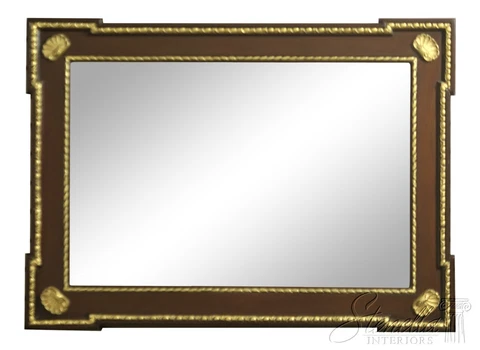 33445EC: FRIEDMAN BROTHERS Chippendale Style Mirror w. Shell Carvings Cover